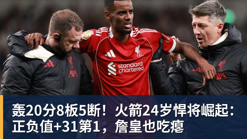 轰20分8板5断！火箭24岁悍将崛起：正负值+31第1，詹皇也吃瘪